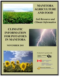 CLIMATIC INFORMATION  FOR POTATOES  IN MANITOBA Handbook cover-page