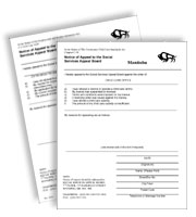 SSAB Appeal Forms