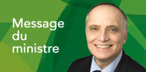 Message du ministre
