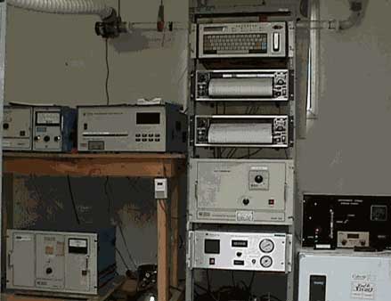 Figure 4. Monitoring equipment in trailer at farm yard site