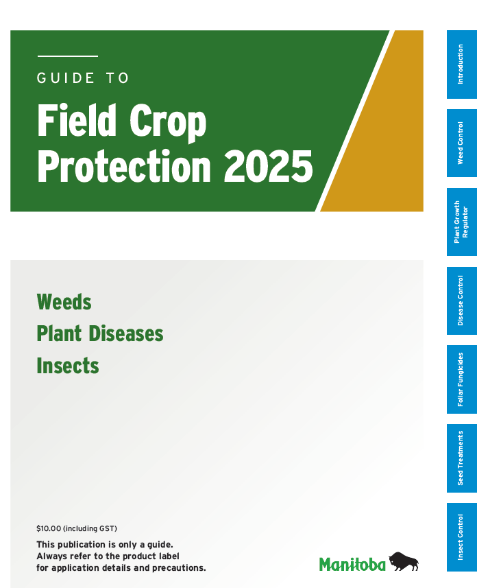 Cover of the 2025 guide to field crop protection.