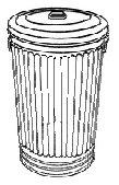 Use garbage cans that have insides lined with plastic bags and are topped with tight fitting lids