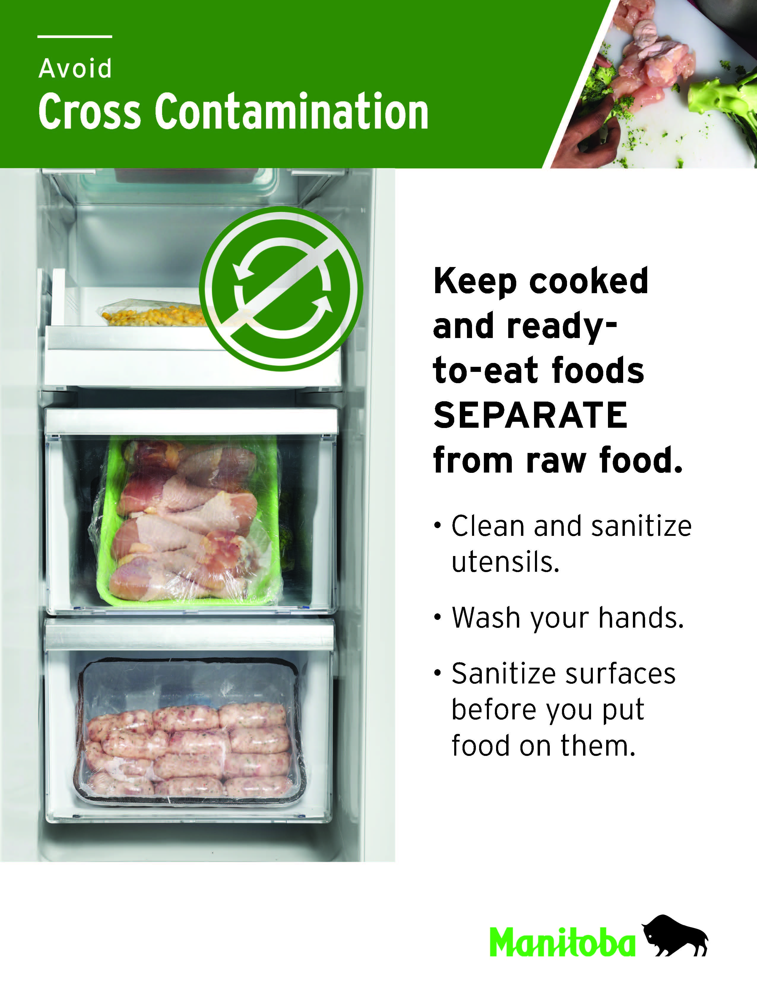 Avoid Cross Contamination Poster