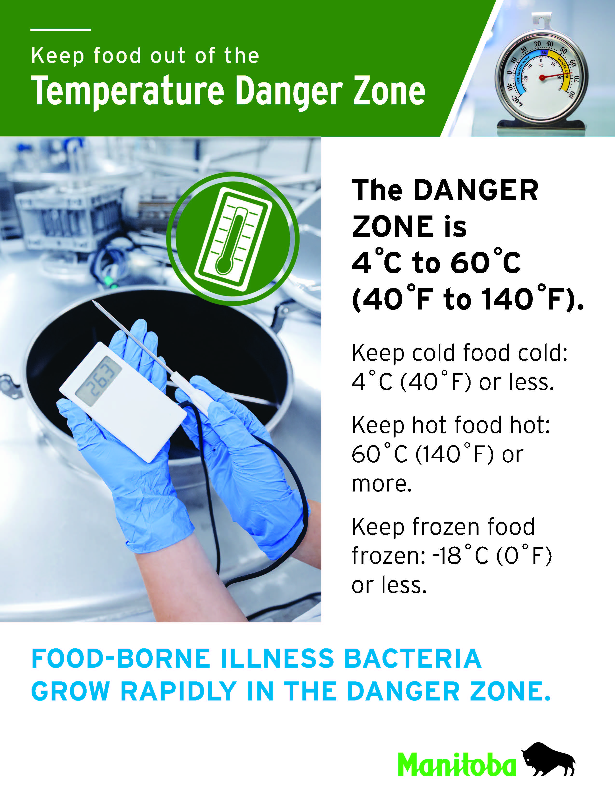 Temperature Danger Zone Poster