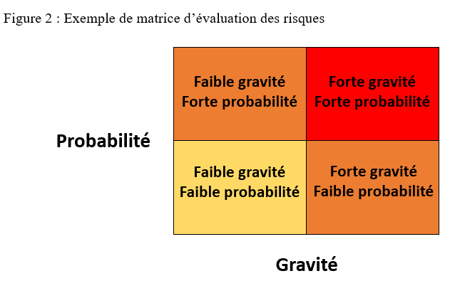 Figure 2 : Exemple de matrice d`évaluation des risques