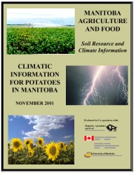 CLIMATIC INFORMATION FOR POTATOES IN MANITOBA Handbook cover-page