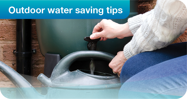 Outdoor water saving tips