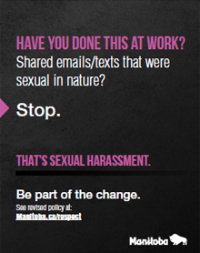 Sexual Harassment Awareness Campaign - Poster 3