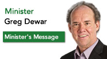 Image of Minister Greg Dewar