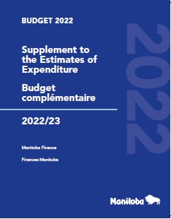 Manitoba Finance Main Estimates Supplement