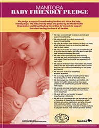 Baby Friendly Manitoba breastfeeding Pledge