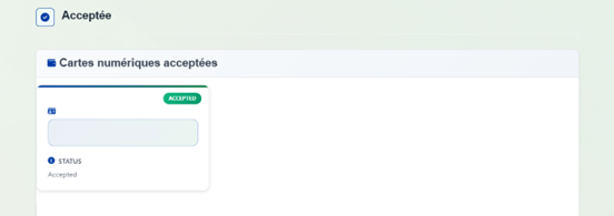 Section � Cartes num�riques accept�es � sur les invitations num�riques accept�es dans votre compte Ma carte d�assurance-maladie du Manitoba