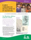EDI 2003: A Snapshot of Early Childhood Development in Manitoba