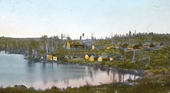 Camp de forage, région de Flin Flon, 1917.
