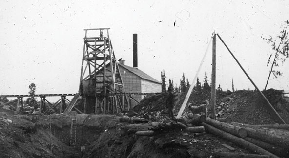 Centrale électrique de la mine Mandy, 1918. 