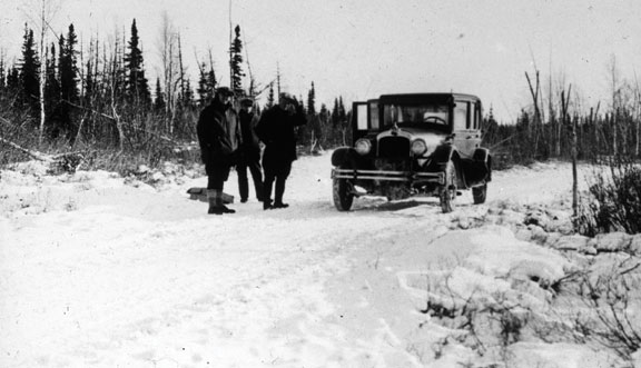 Winter road to Sherritt Gordon Mines.