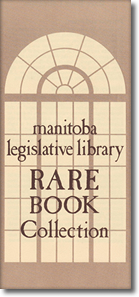 Rare Book Collection pamphlet cover