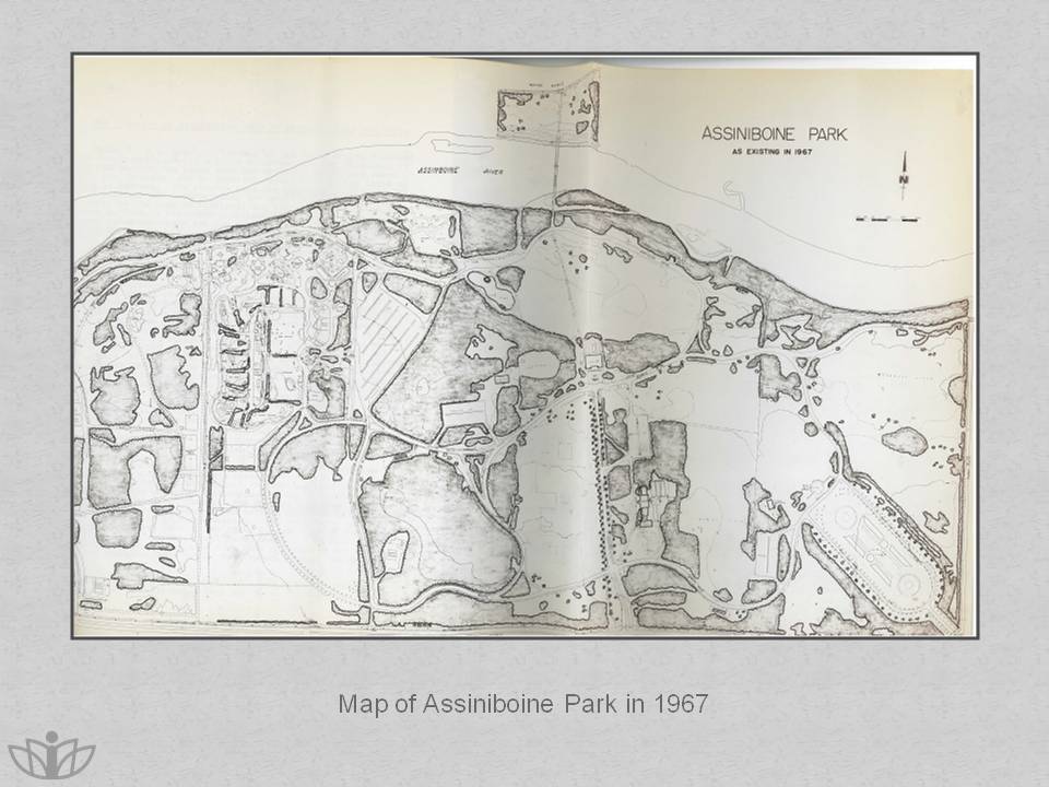 Map of Assiniboine Park in 1967.