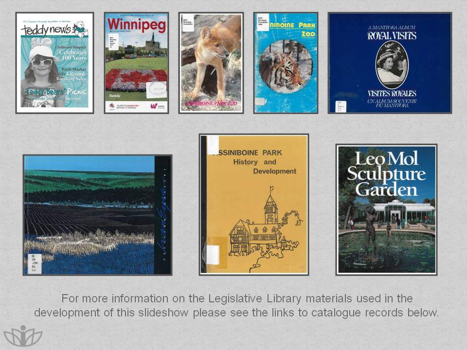 For more information on the Legislative Library materials used in the development of this slideshow please see the links to catalogue records below. 