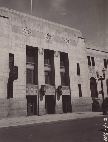 Civic Auditorium (ca. 1956)&lt;br /&gt;
		[Archives of Manitoba. Winnipeg - Buildings - Municipal - Civic Auditorium 1 - N4361]