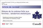 Mesure de la violence faite aux femmes : tendances statistiques PDF