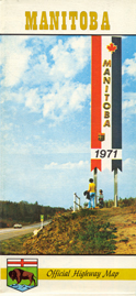 Provincial border sign (PTH 1 at Ontario)