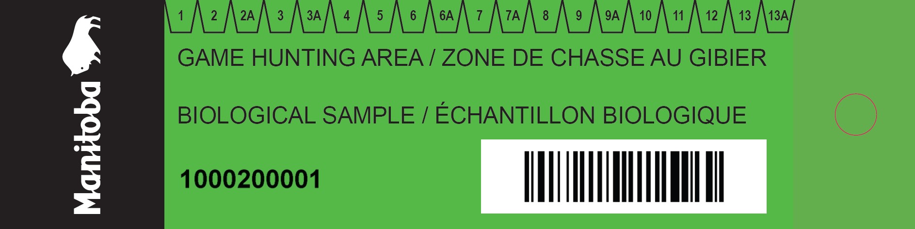 Green Biologocial Sample Tag