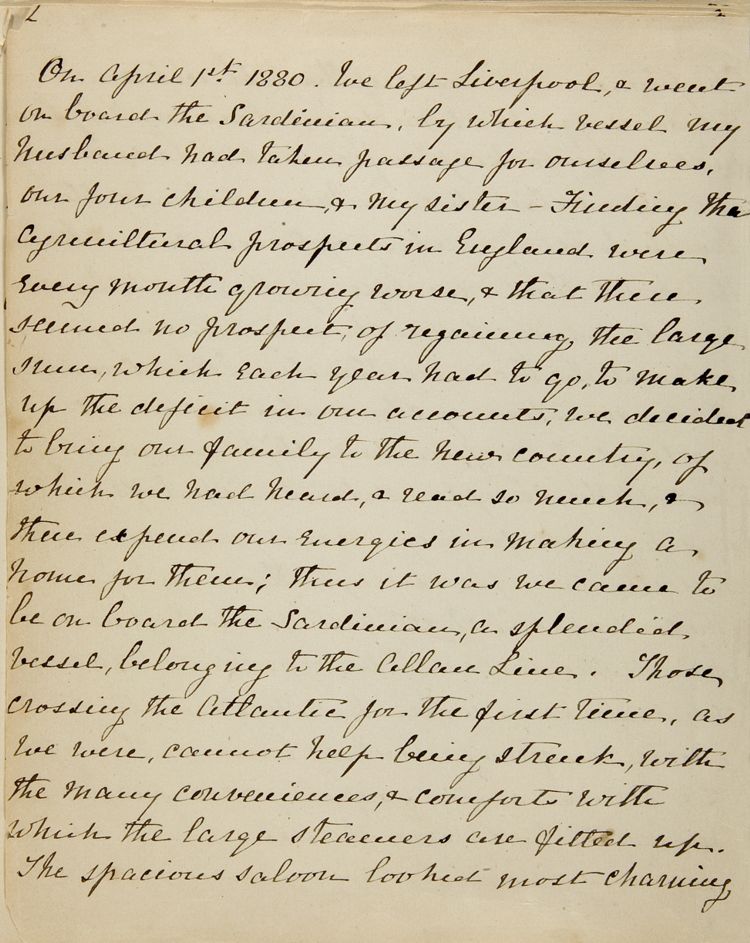 Chapter 1 of Emma Averill's journal