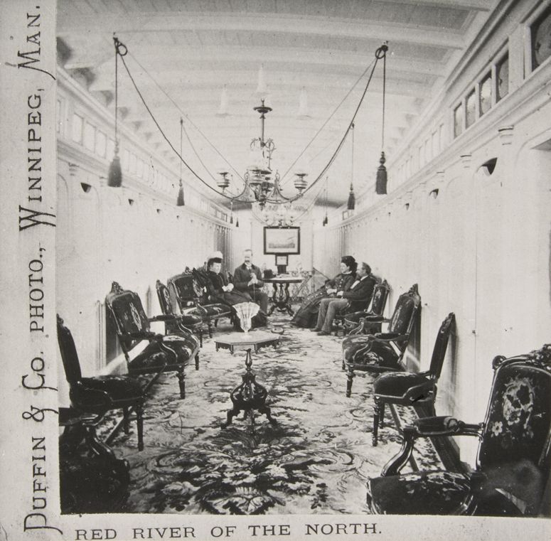 Interior of the steamboat 'City of Winnipeg'