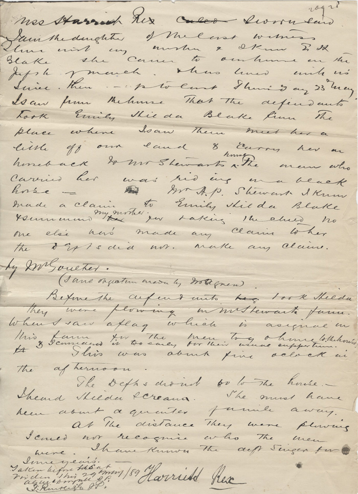 D�position des t�moins