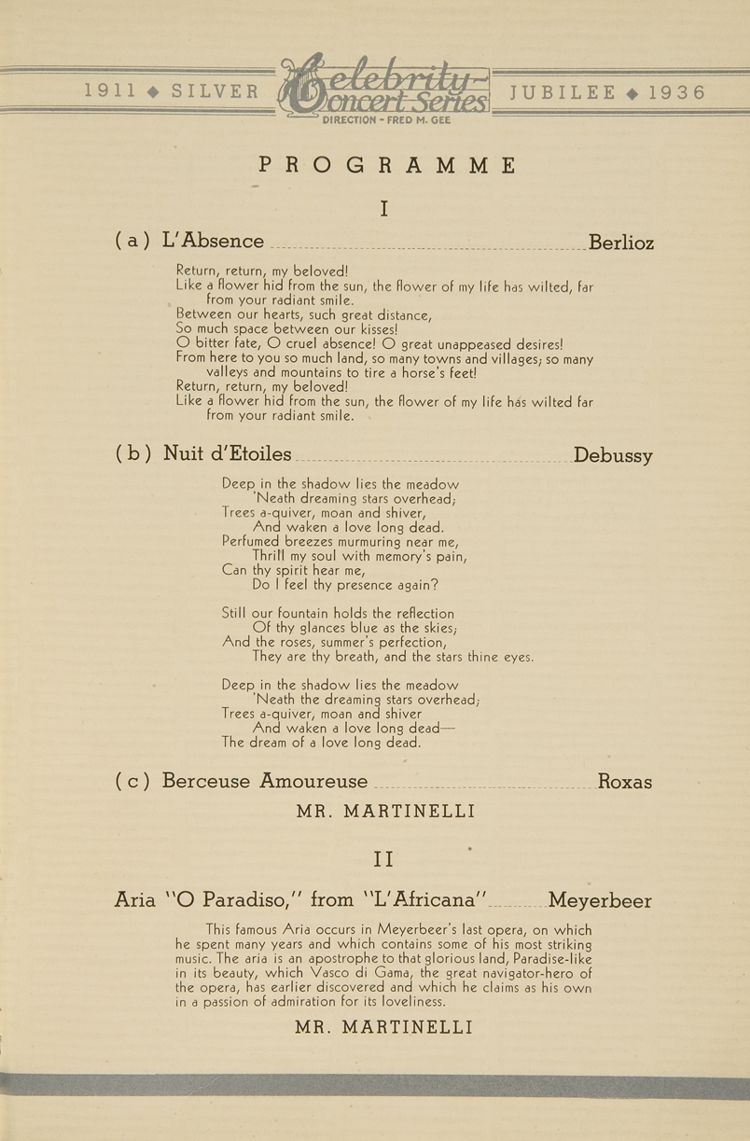 Silver jubilee programme