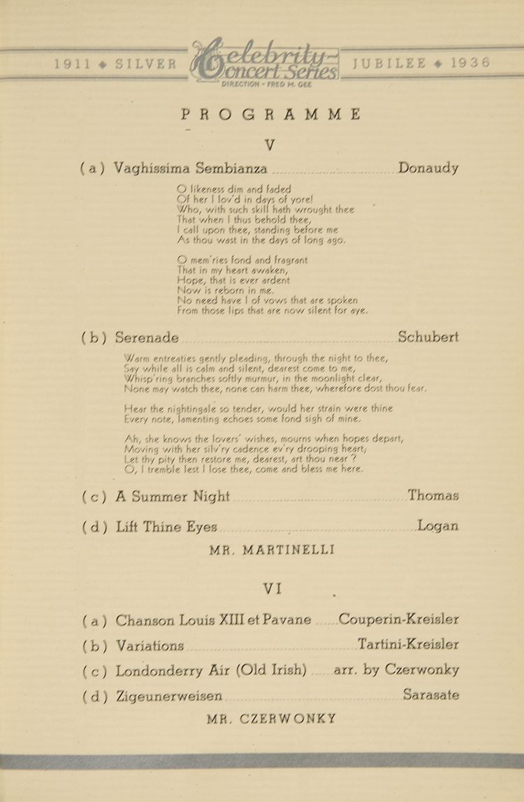 Silver jubilee programme