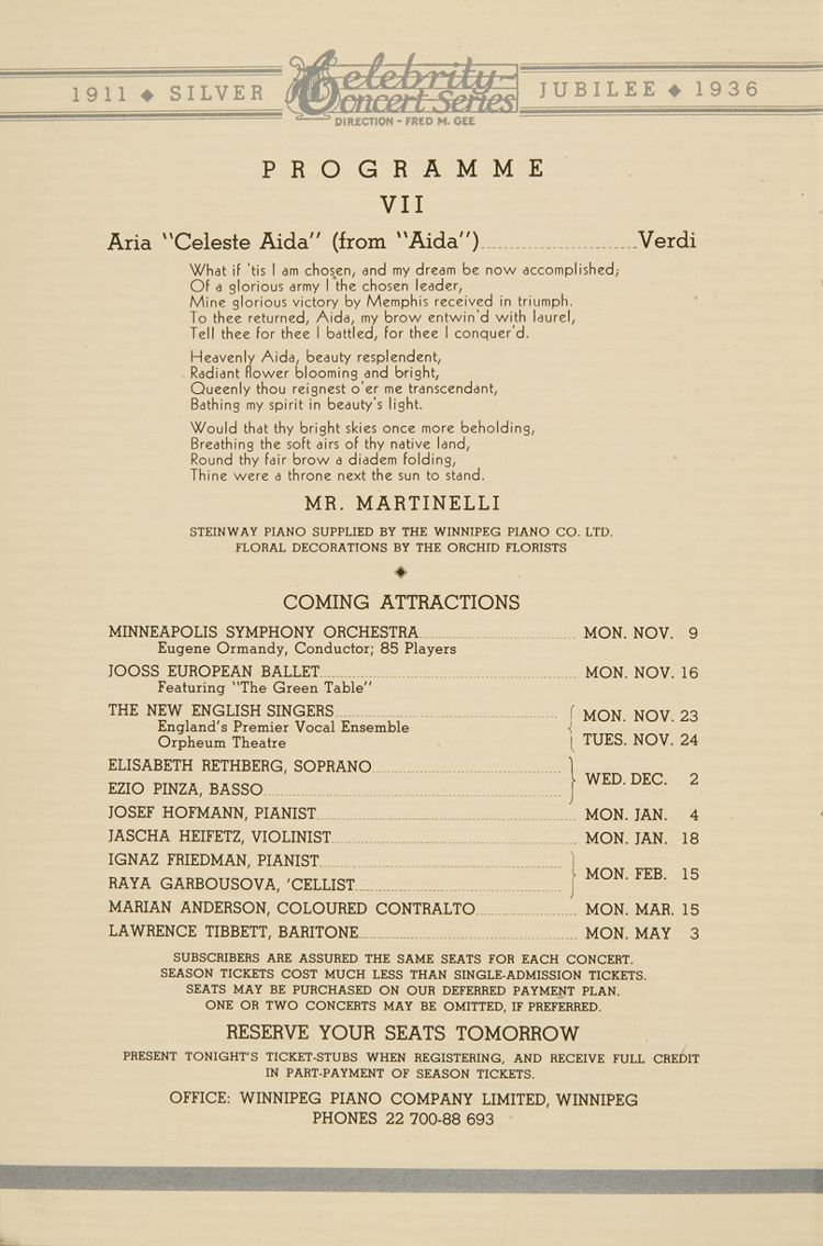 Silver jubilee programme