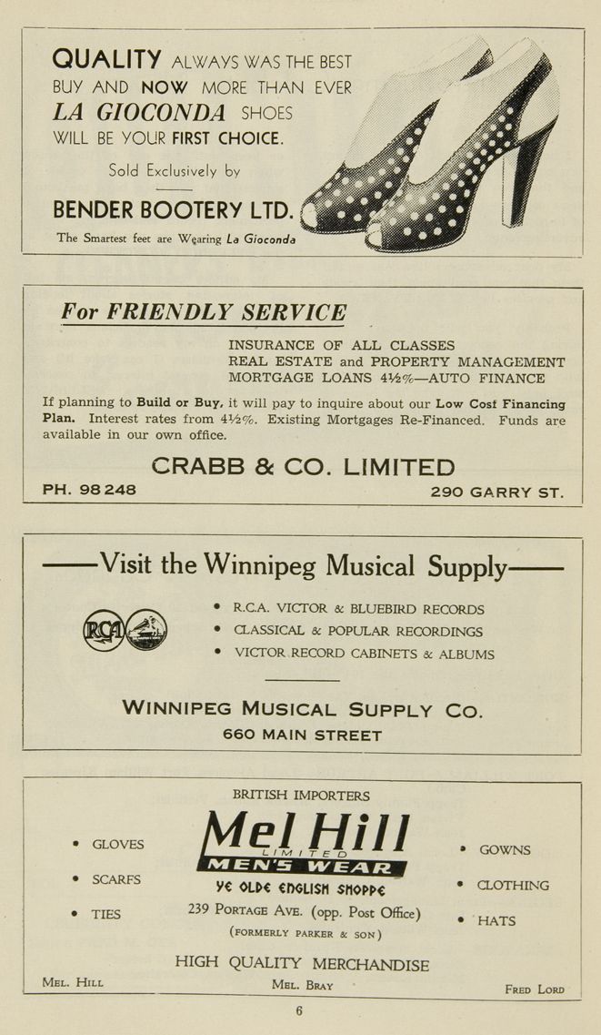 Trapp Family Singers programme