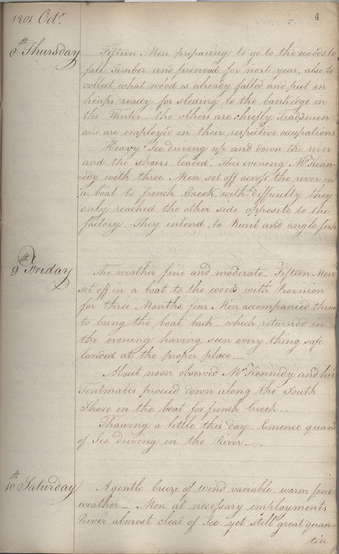 York Factory post journal, 1801