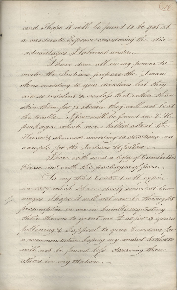 Letter from Alexander Kennedy to John McNab, 7 June 1806. 