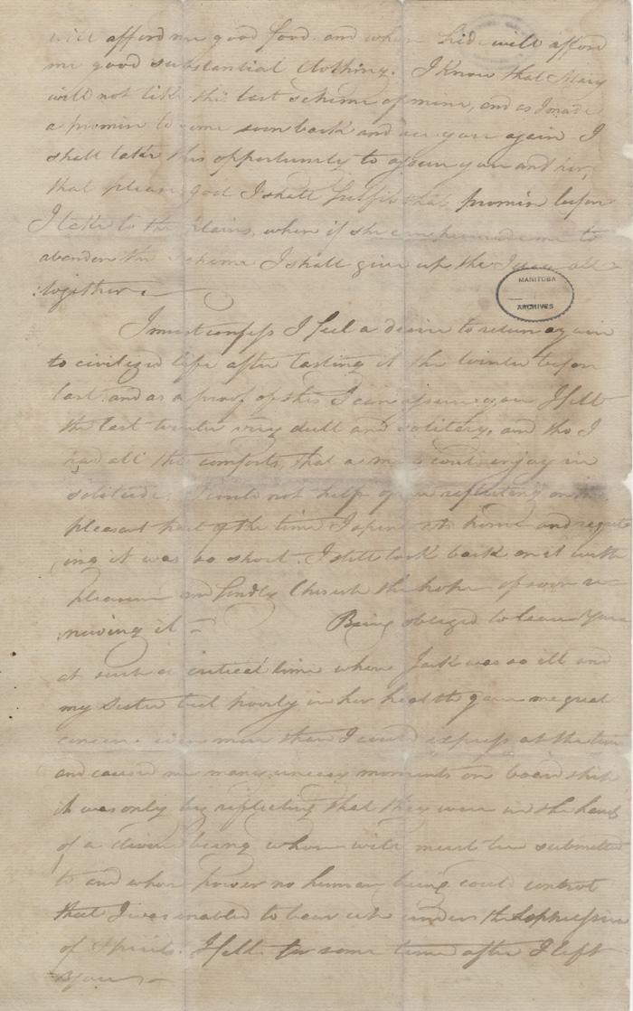 Letter from Alexander Kennedy to his brother and sister