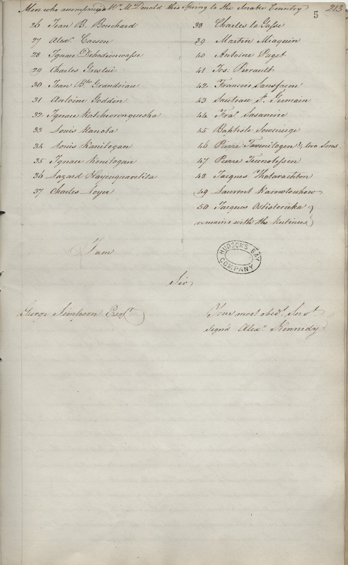 Spokane House Report