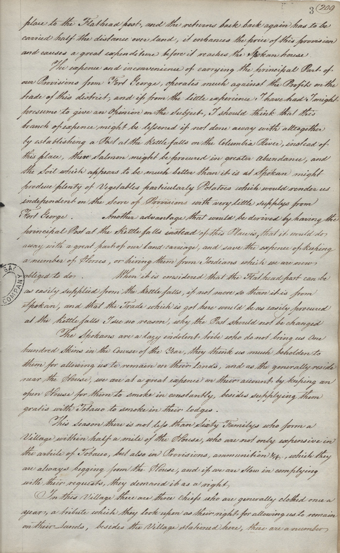 Spokane House Report