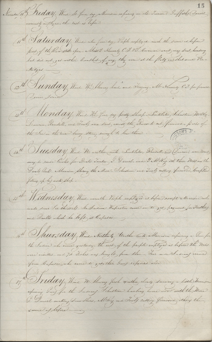 Albany post journal, 1826-1827