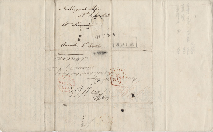 Correspondence regarding Alexander Kennedy's will