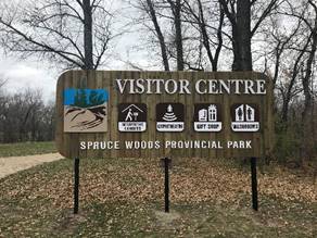 Visitor Centre sign